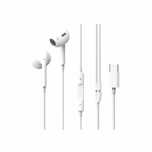 Levitantes Weiße In-Ear-Kopfhörer, 1,2 m, USB-C-Konnektivität, ideal für Musik und Anrufe. Levitantes Weiße In-Ear-Kopfhörer, 1,2 m, USB-C-Konnektivität, ideal für Musik und Anrufe. von Levitantes