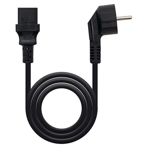 CPU-Stromkabel, 3 m, 220 V, AWG18, 100% Kupfer, CEE7-Stecker und Buchse C13, Schwarz CPU-Stromkabel, 3 m, 220 V, AWG18, 100% Kupfer, CEE7-Stecker und Buchse C13, Schwarz von Levitantes