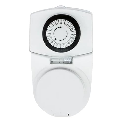 Steckdose mit Timer 24 Stunden, weiß, mechanisch, außen, 16 A, 250 V~ 2P+E Steckdose mit Timer 24 Stunden, weiß, mechanisch, außen, 16 A, 250 V~ 2P+E von Levitantes