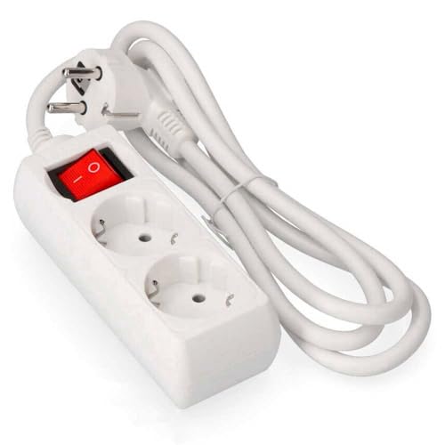 Levitantes Steckdosenleiste mit 2 Schuko-Steckdosen mit Schalter, 1,5 m H05VV-F 3G1,5 m㎡, weiß Levitantes Steckdosenleiste mit 2 Schuko-Steckdosen mit Schalter, 1,5 m H05VV-F 3G1,5 m㎡, weiß von Levitantes