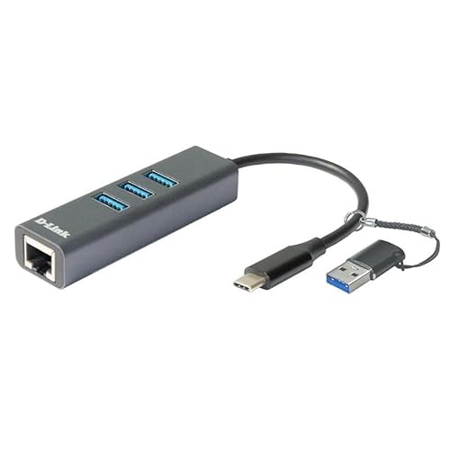 USB-C/USB-Gigabit-Ethernet-Adapter, 3 USB-3.0-Anschlüsse, ideal für die Erweiterung der Konnektivität und zur Verbesserung der Datenübertragung. USB-C/USB-Gigabit-Ethernet-Adapter, 3 USB-3.0-Anschlüsse, ideal für die Erweiterung der Konnektivität und zur Verbesserung der Datenübertragung. von Levitantes
