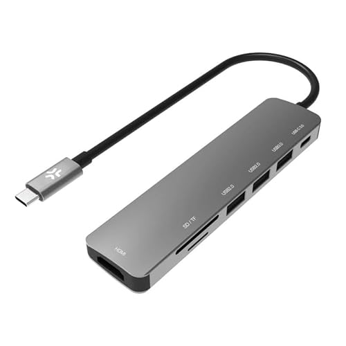 USB-Hub mit 3 USB-Anschlüssen, 1 USB-C-Anschluss, 1 HDMI, 1 TF-Kartenleser und 1 SD-Kartenleser – einfache Verbindung und mehrere Verwendungsmöglichkeiten. USB-Hub mit 3 USB-Anschlüssen, 1 USB-C-Anschluss, 1 HDMI, 1 TF-Kartenleser und 1 SD-Kartenleser – einfache Verbindung und mehrere Verwendungsmöglichkeiten. von Levitantes