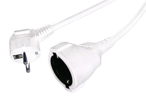 Levitantes 4 m Verlängerungskabel, 3 x 1,5 mm, 16 A, Typ F, Weiß, H05VV-F.BL, 3680 W, AWG 16, Stecker auf Buchse Levitantes 4 m Verlängerungskabel, 3 x 1,5 mm, 16 A, Typ F, Weiß, H05VV-F.BL, 3680 W, AWG 16, Stecker auf Buchse von Levitantes