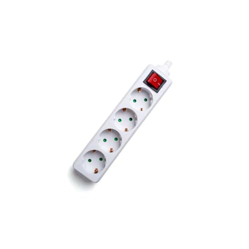 Weiße Steckdosenleiste, 4 Steckdosen, ohne Kabel, mit Schalter, 3680 W, 16 A, 250 V, Kinderschutz, mehrere Geräte gleichzeitig Weiße Steckdosenleiste, 4 Steckdosen, ohne Kabel, mit Schalter, 3680 W, 16 A, 250 V, Kinderschutz, mehrere Geräte gleichzeitig von Levitantes