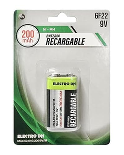 Wiederaufladbarer NI-MH-Akku, 200 mAh, 9 V, 6 F22 Wiederaufladbarer NI-MH-Akku, 200 mAh, 9 V, 6 F22 von Levitantes
