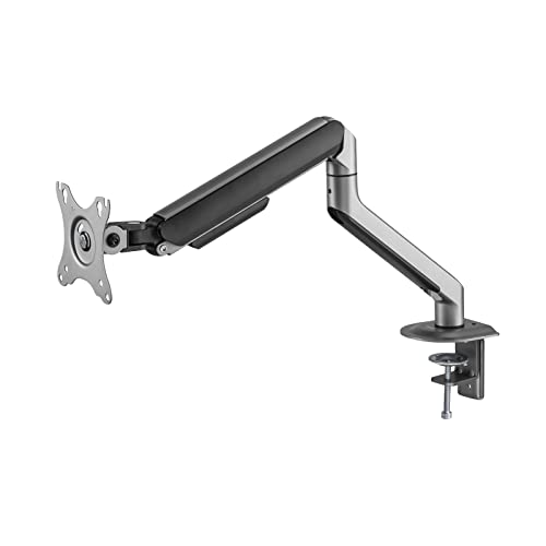 levitantes Tischhalterung für Bildschirme von 43,2 bis 81,3 cm (17 bis 32 Zoll), mit schwenkbarem und neigbarem Arm in Grau von Levitantes