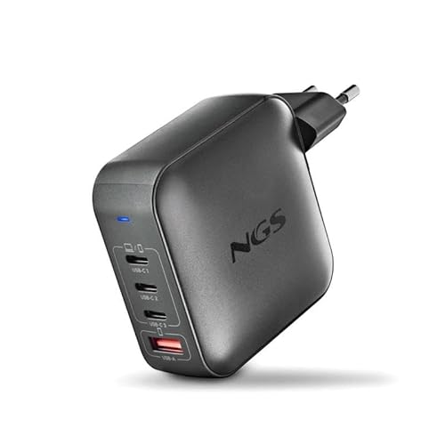 levitantes Ultraschnelles Ladegerät, 165 W, 4 Ports (3 USB-C, 1 USB-A), ideal zum schnellen Aufladen mehrerer Geräte. von Levitantes