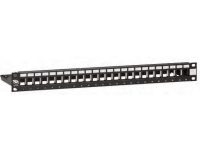 Patchpanel 24 Port passend für alle Leviton UTP &amp  STP Stecker werkzeuglos 1U schwarz von Leviton (Brand-Rex)