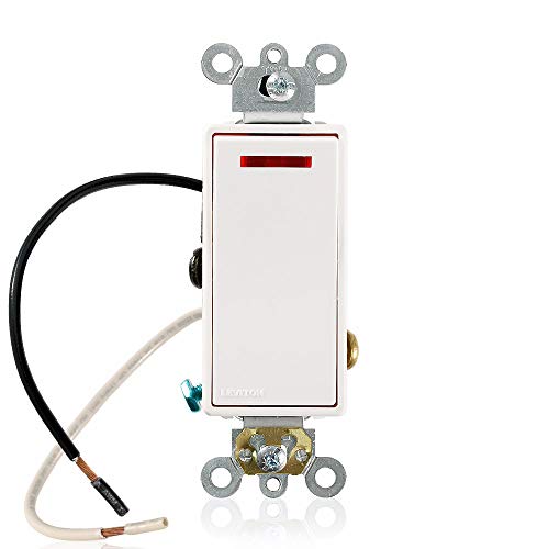 Leviton 5638-2W 20-Amp 120-Volt Decora Plus Rocker Pilot Light Illuminated ON Req. Neutral, 3-Way AC Quiet Switch, White by Leviton von Leviton