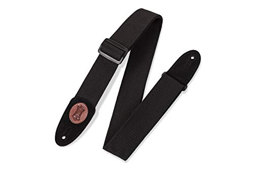 Levy's Leathers MSSC8-XL-BLK Signature Series Cotton XL Guitar Strap, Black von Levy's Leathers