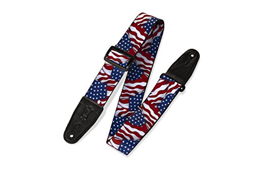 Levy's MP-09 Gitarrengurt (5,1 cm, MP-Serie, Polyester, US-Flagge) von Levy's Leathers