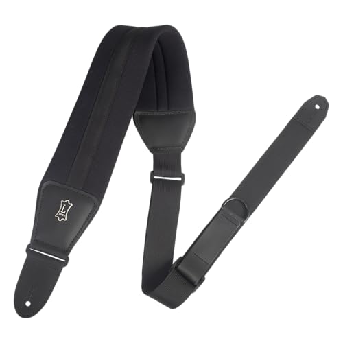Levy's MRHNP3-BLK Gitarrengurt Right Height Comfort Neoprene 3 1/4" - Black von Levy's