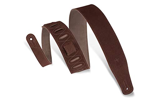 Levy's MS26-RST Gitarrengurte Suede Leather Suede Backing 2 1/2" - Rust von Levy's Leathers