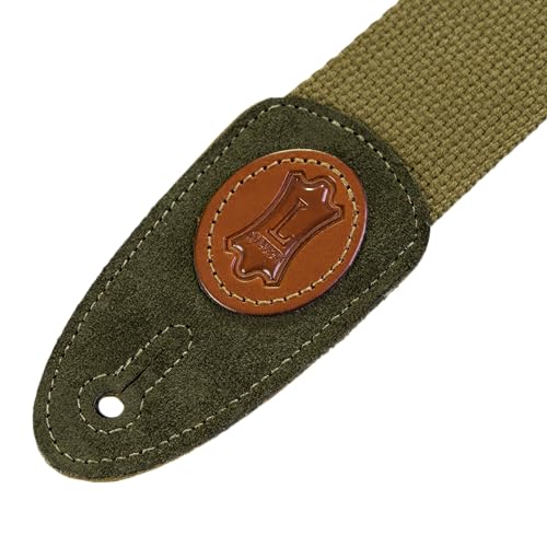Levy's Leathers Signature Cotton Series Gitarrengurt aus Baumwolle | Breite 5 cm | Grün | (MSSC8-GRN) von Levy's