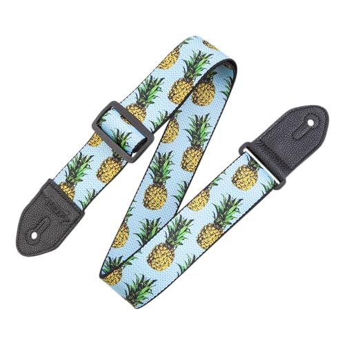 Levy's MP2FS-001 Gitarrengurt Prints Polyester Leather Ends 2" Fruit Salad - Pineapple Levy's MP2FS-001 Gitarrengurt Prints Polyester Leather Ends 2" Fruit Salad - Pineapple von Levy's