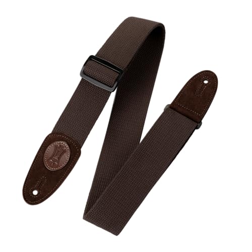 Levy's MSSC8-XL-BRN Gitarrengurte 2" Signature Series Cotton Strap - Brown XL von Levy's