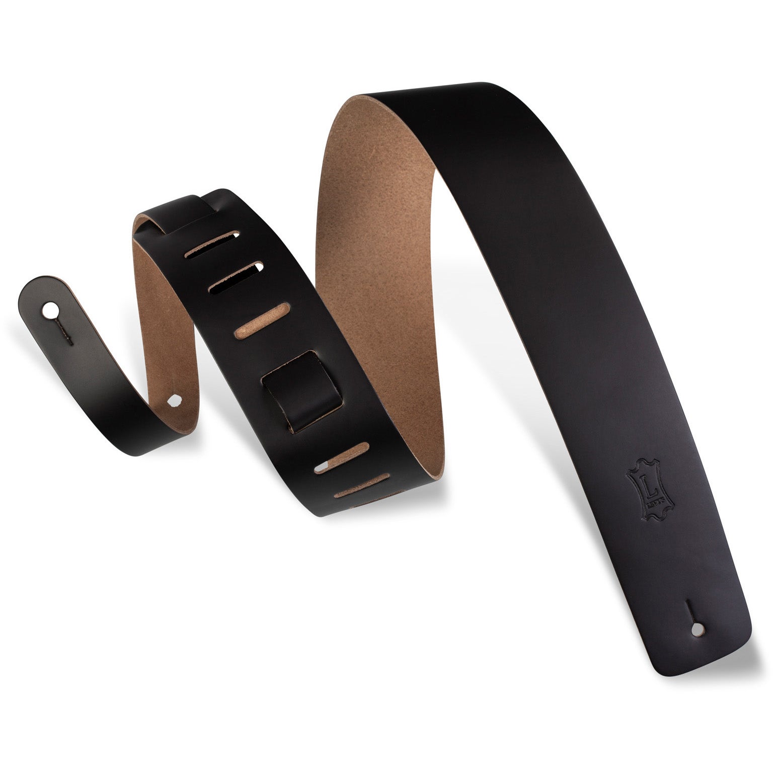 Levys Leathers M1-BLK Leather Guitar Strap (Black) von Levys Leathers