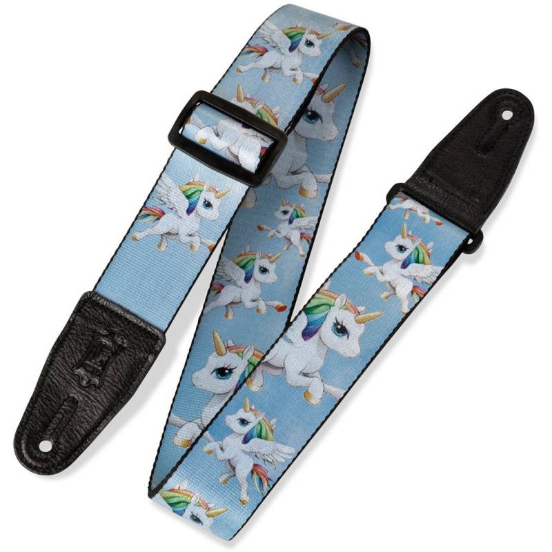 Levys Leathers MPS2-132 Polyester Guitar Strap with Print (Unicorns) von Levys Leathers