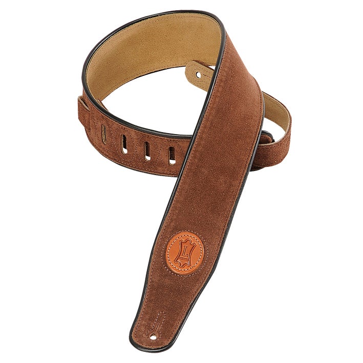 Levys Leathers MSS3-BRN Gitarrengurt, braunes Wildleder von Levys Leathers