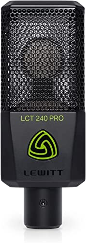 LCT 240 PRO - XLR-Kondensatormikrofon für Gesang, Instrumente, Podcasting & Streaming - professioneller Sound - Inklusive Mikrofonhalterung, Windschutz & Transporttasche von Lewitt