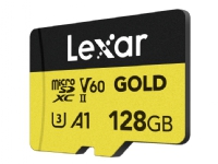 Lexar Professional GOLD, 128 GB, MicroSDXC, UHS-II, 280 MB/s, 180 MB/s, Klasse 3 (U3) von Lexar Media