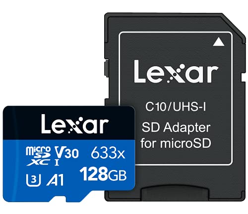 256 GB W/SD Adapter Schwarz, Blau 128 GB von Lexar