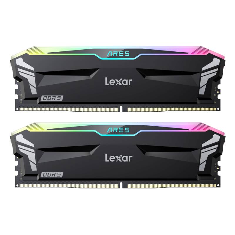 Lexar ARES RGB Schwarz 32GB Kit (2x16GB) DDR5-6000 DIMM, CL30-36-36-68, Intel XMP 3.0/AMD EXPO von Lexar