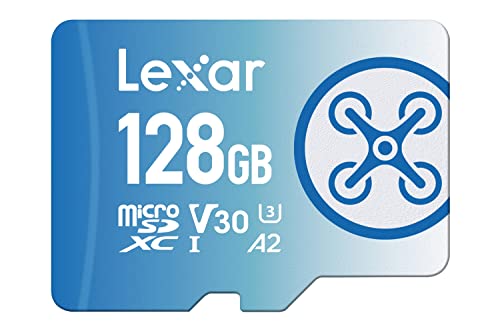 Lexar Fly Micro SD Karte 128GB, microSDXC UHS-I Karte, Bis Zu 160MB/s Lesegeschwindigkeit, Speicherkarte Micro SD, TF Karte Kompatibel mit DJI Drohne und Actioncam (LMSFLYX128G-BNNAA) von Lexar