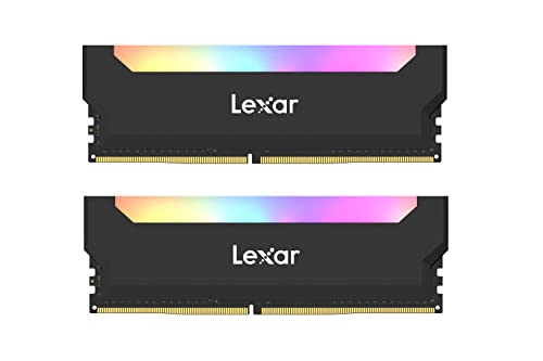 Lexar Hades RGB DDR4 RAM 16GB Kit (8GBx2) 3600 MHz, DRAM 288-Pin U-DIMM Desktop Memory, LED Beleuchtung Computer Spiele DRAM, JEDEC / XMP 2.0 Hochleistungs Arbeitsspeicher (LD4BU008G-R3600ADLH) von Lexar
