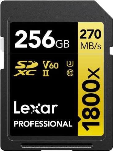 Lexar LSD1800256G-BNNNG Speicherkarte 256 GB SDXC Klasse 10 (LSD1800256G-BNNNG) von Lexar