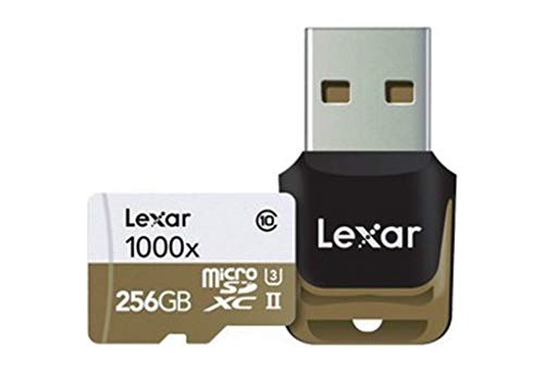 Lexar LSDMI256CBEU1000R Professional Class 10 1000x Micro SDHC UHS-II Speicherkarte mit USB-Kartenleser, 256 GB Lexar LSDMI256CBEU1000R Professional Class 10 1000x Micro SDHC UHS-II Speicherkarte mit USB-Kartenleser, 256 GB von Lexar