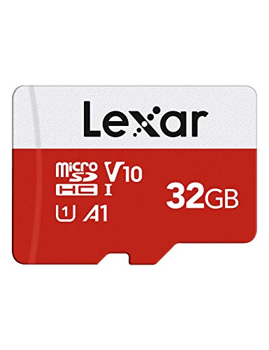Lexar Micro SD Karte 32GB, Speicherkarte Micro SD mit Adapter, Bis zu 100 MB/s Lesegeschwindigkeit, UHS-I, U1, A1, V10, C10, 4K UHD microsdxc SD Karte für Kamera, Smartphone von Lexar