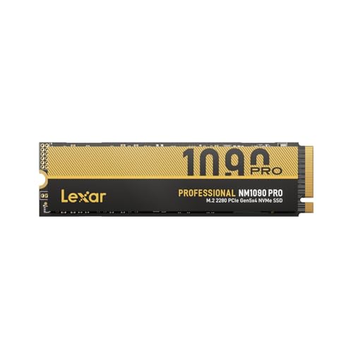 Lexar NM1090 PRO 4TB PCIe 5.0 Gen5 NVMe SSD - Bis zu 14.000MB/s, Erweiterte Thermokontrolle, DirectStorage-SSD für AI-Lasten, Gaming & Content-Erstellung Laptop/PC Lexar NM1090 PRO 4TB PCIe 5.0 Gen5 NVMe SSD - Bis zu 14.000MB/s, Erweiterte Thermokontrolle, DirectStorage-SSD für AI-Lasten, Gaming & Content-Erstellung Laptop/PC von Lexar