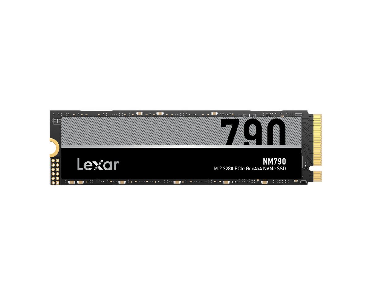 Lexar NM790 (1TB, 2TB, 4TB) M.2 NVMe M2 SSD PCIe 4.0 interne SSD (1 TB) M.2 2280" 7400 MB/S Lesegeschwindigkeit, 6500 MB/S Schreibgeschwindigkeit, Hohe Zuverlässigkeit und Langlebigkeit von Lexar