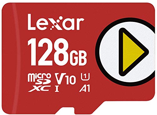 Lexar Play Micro SD Karte 128GB, microSDXC UHS-I Karte, Bis Zu 150MB/s Lesegeschwindigkeit, Speicherkarte Micro SD, TF Karte Kompatibel mit Switch, Handys und Tablets (LMSPLAY128G-BNNAG) von Lexar