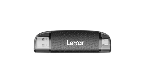 Lexar RW310X Kartenleser, bis zu 205 MB/s Geschwindigkeit, 2 in 1 USB C USB 3.2 Gen 1 OTG Kartenleser für SD/Micro SD/SDHC/SDXC Kartenleser von Lexar