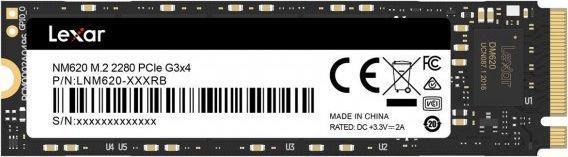 Lexar SSD NM620 512GB M.2 NVME PCIe Gen 3 (LNM620X512G-RNNN) von Lexar