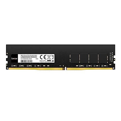 Lexar UDIMM DDR4 RAM 8GB, 3200 MHz RAM DDR4, 288-Pin U-DIMM Desktop Arbeitsspeicher, Hochleistungs-Computerspeicher, PC-RAM-Modul-Upgrade, Hochleistungs Arbeitsspeicher (LD4AU008G-B3200ASST) von Lexar