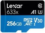 Lexar High Performance - Flash-Speicherkarte - 256GB - A1 / Video Class V30 / UHS-I U3 / Class10 - SDXC UHS-I (LSDMI256BB633A) von Lexar