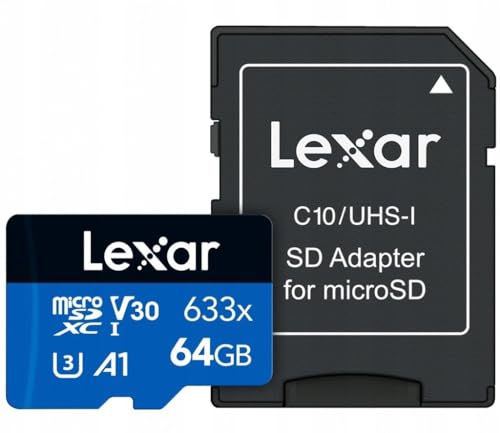 Lexar microSDXC Karte 64GB UHS-I High Performance 633x U3 100MB/s von Lexar