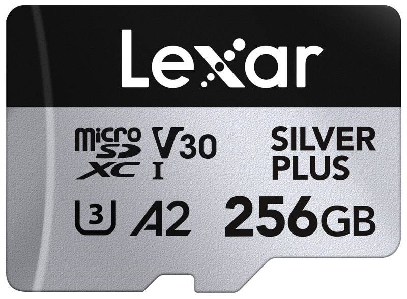 Lexar - microSDXC Professional SILVER Plus UHS-I/U3/A2/4K R205/W150 (V30) - 256GB von Lexar