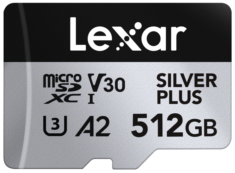 Lexar - microSDXC Professional SILVER Plus UHS-I/U3/A2/4K R205/W150 (V30) - SILVER - 512GB von Lexar