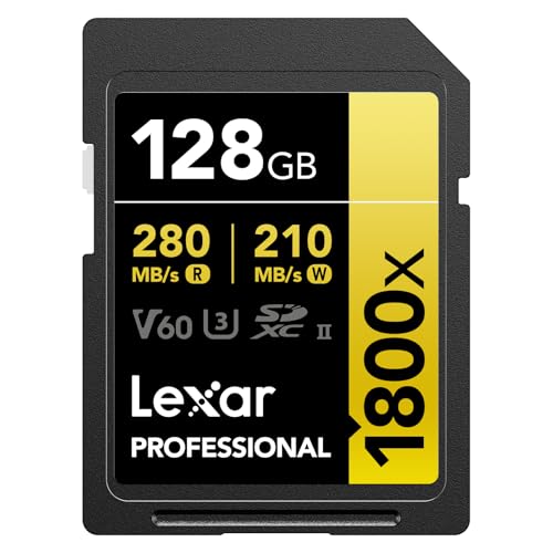 Professional SDXC 128GB BL 1800x UHS-II V60 Gold Professional SDXC 128GB BL 1800x UHS-II V60 Gold von Lexar