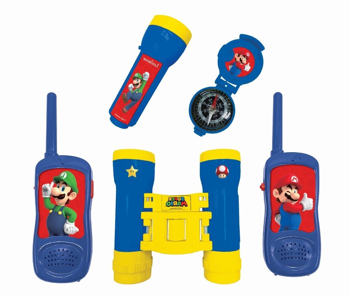 Lexibook® Walkie Talkie Super Mario Abenteuerset mit 2 Walkie Talkies, Fernglas, Taschenlampe von Lexibook®