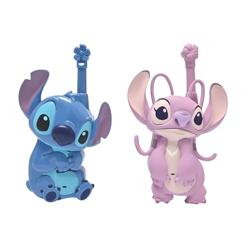 Lexibook, Disney Stitch, 3D-Walkie-Talkies Stitch und Angel, Reichweite 500m, 2 Kommunikationskanäle, Gürtelclip, Blau/Pink, TW18D1 Lexibook, Disney Stitch, 3D-Walkie-Talkies Stitch und Angel, Reichweite 500m, 2 Kommunikationskanäle, Gürtelclip, Blau/Pink, TW18D1 von Lexibook