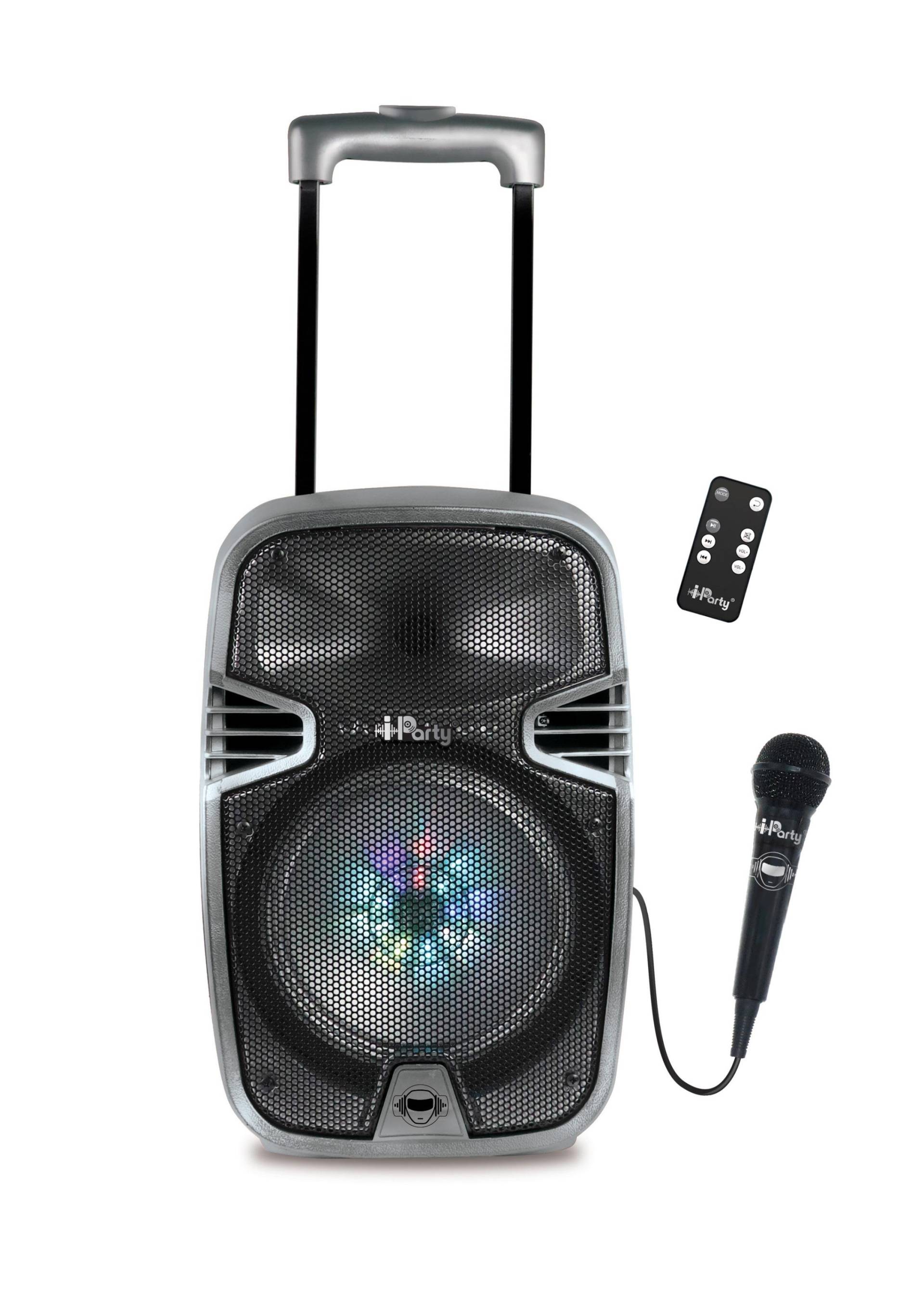 Lexibook - Bluetooth®-Karaoke-Audiosystem mit Trolley, 8 Zoll, mit Lichtern und Mikrofon von Lexibook