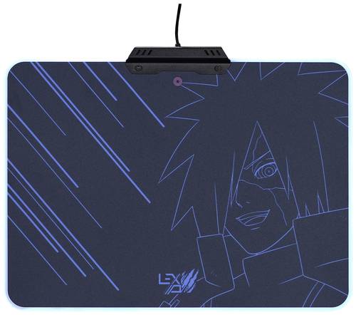 Lexip Naruto Shippuden Madara Destruction Gaming-Mauspad Beleuchtet Schwarz, Blau von Lexip