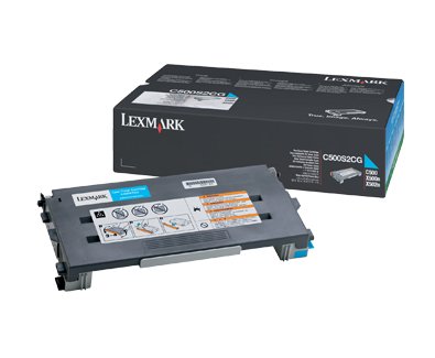 C500S2CG - Toner Kassette, cyan, 1.500 Seiten, für C500/ TONER CARTRIDGE CYAN 1.5K PGS von Lexmark