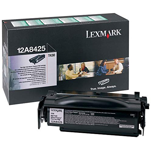Lexmark 12A8425 T430 Druckkassette Serie Optra hohe Kapazität 12.000 Seiten, schwarz von Lexmark