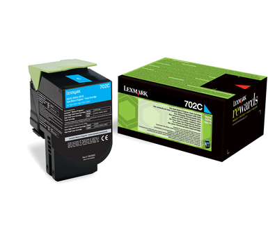 Lexmark 702C Rückgabe-Toner cyan - 70C20C0 von Lexmark